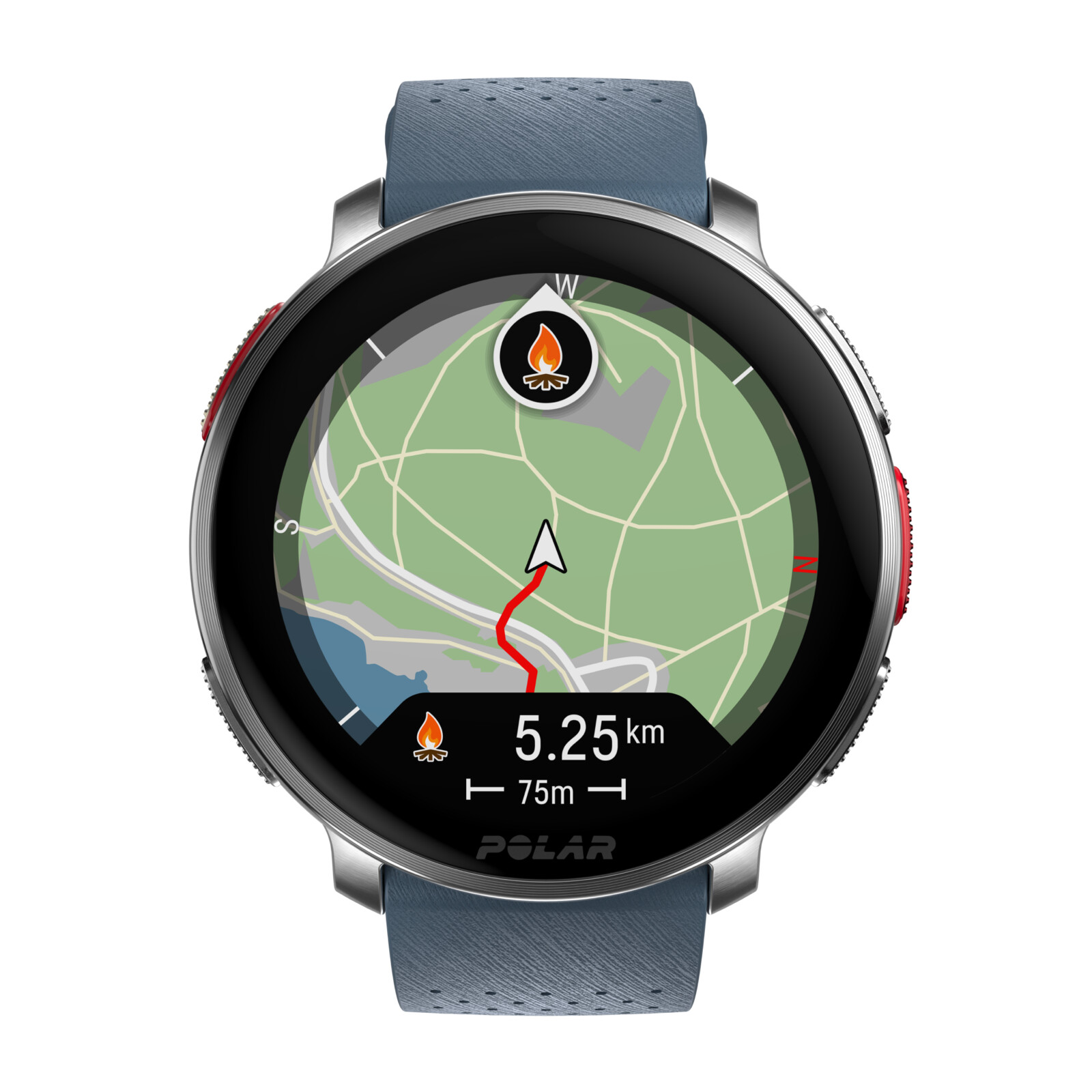 Polar Vantage V3 silver/blue S-L