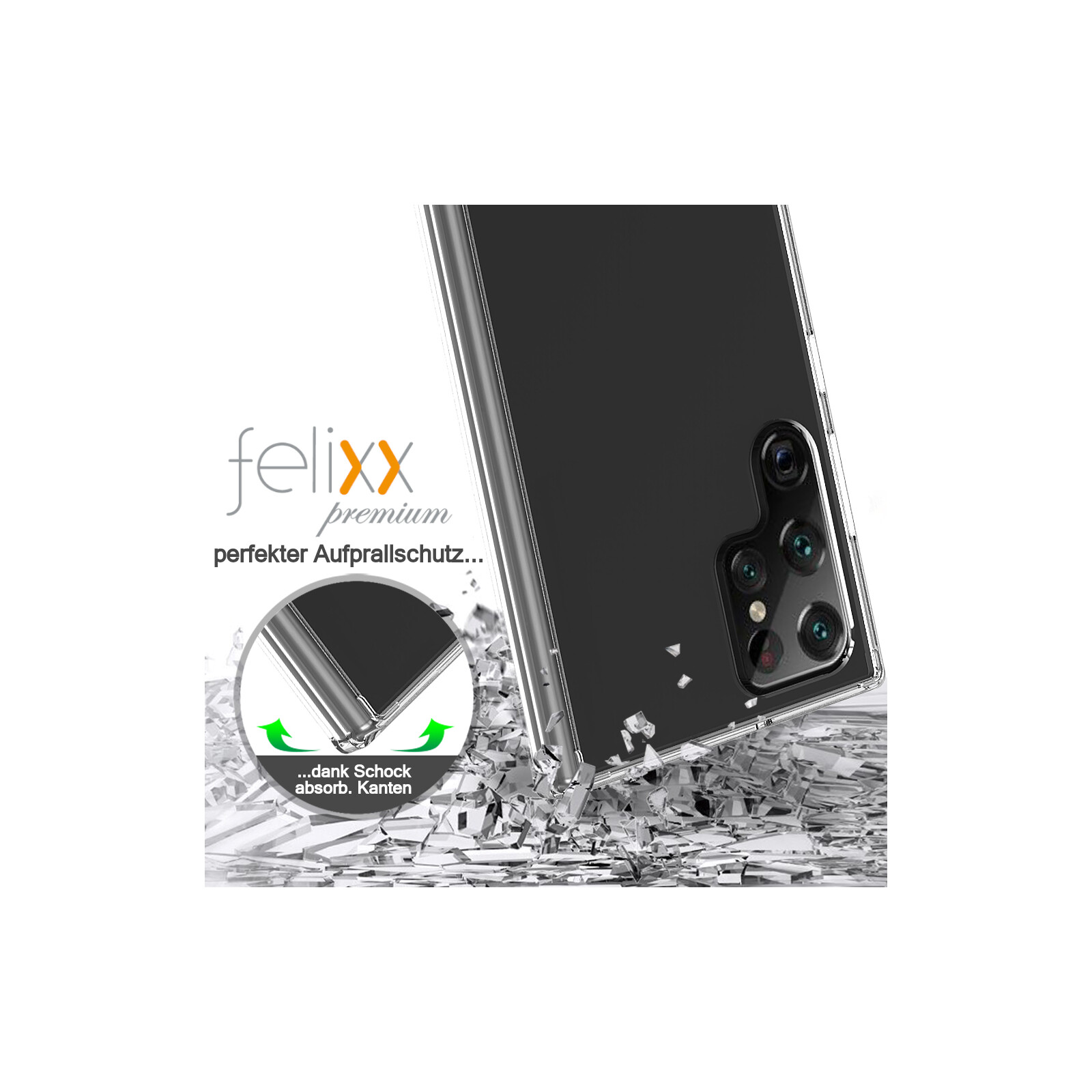 Felixx Back Hybrid Samsung Galaxy S22 Ultra clear