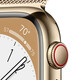 Apple Watch S8 Cellular Edelstahl 41mm Milanaiseband gold