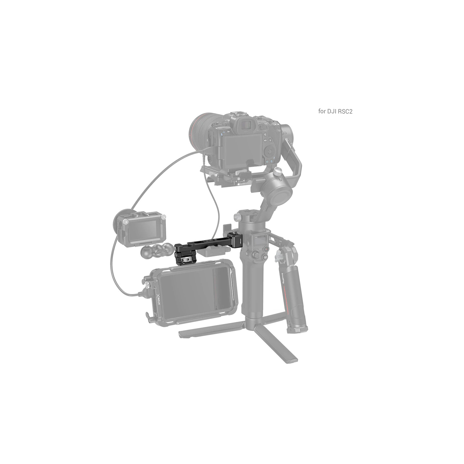 SmallRig Monitorhalterung mit NATO-Klemme für DJI RS 2