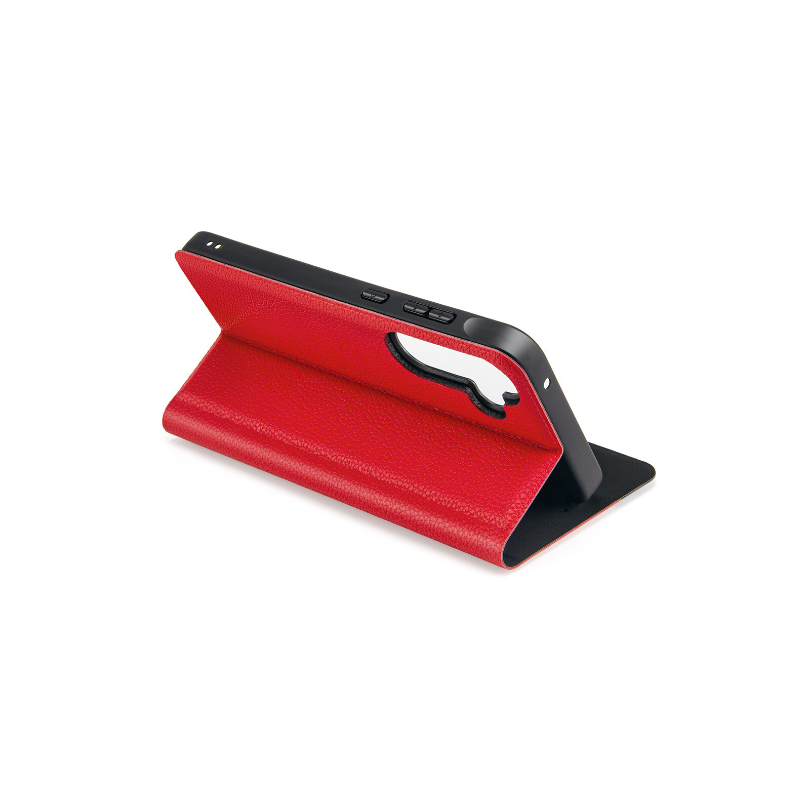 felixx Premium Book Case Venezia fiesta red mit Standfunktion und Innenfach für Samsung Galaxy A35 5G