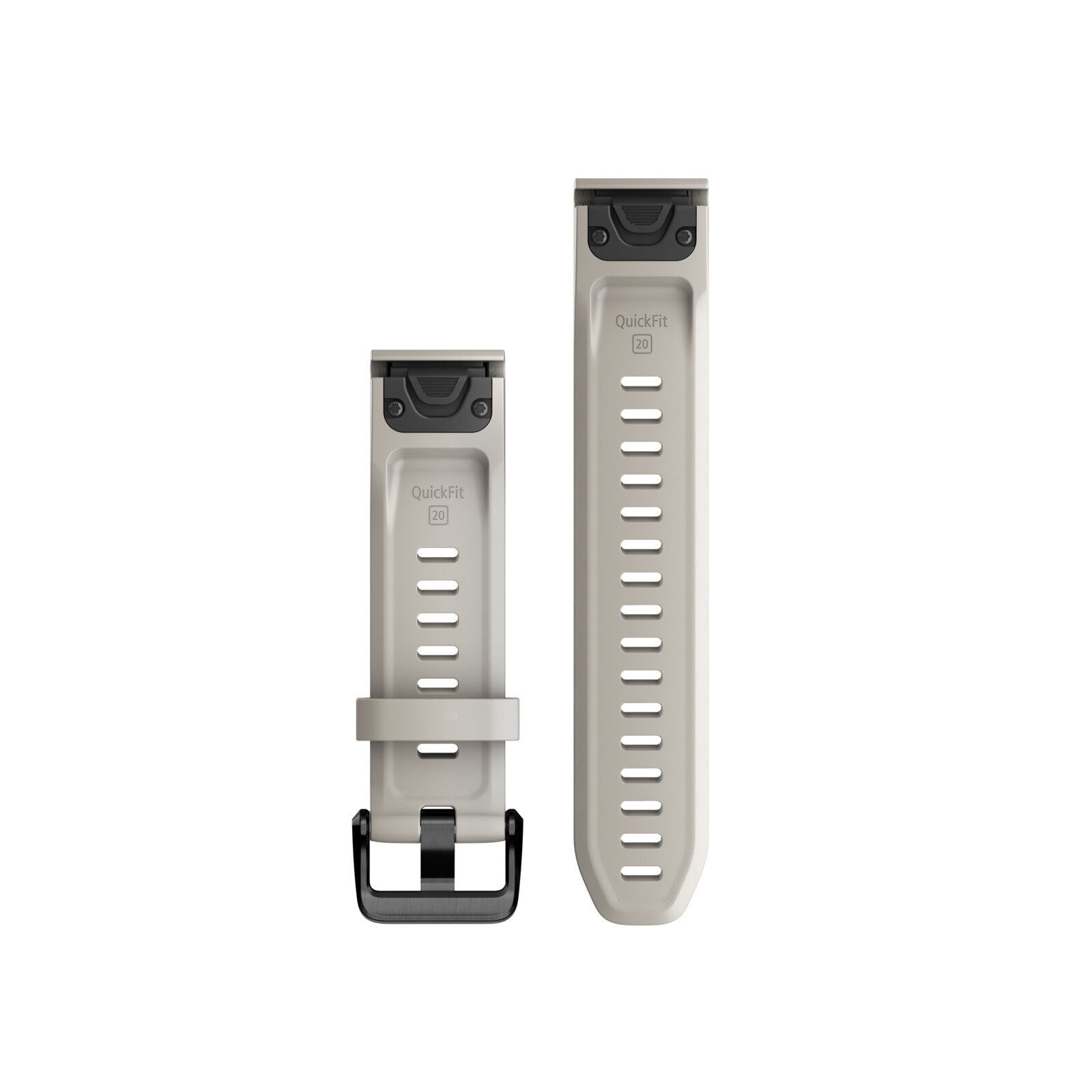Garmin Quickfit Band 20mm Silikon Beige schwarz
