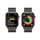 Apple Watch S9 GPS+Cellular Edelstahl 41mm Milanaise grau
