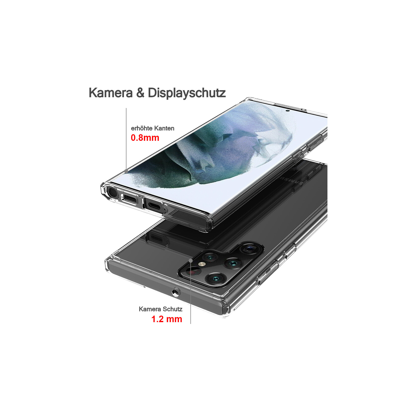 Felixx Back Hybrid Samsung Galaxy S22 Ultra clear