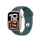Apple Watch 46mm Sportband S/M seegrün