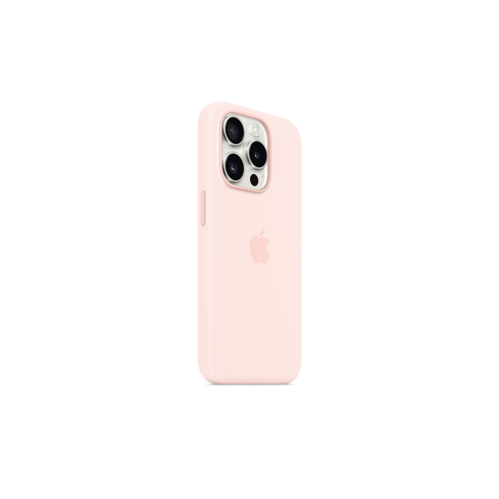 Apple iPhone 15 Pro Silikon Case mit MagSafe light pink