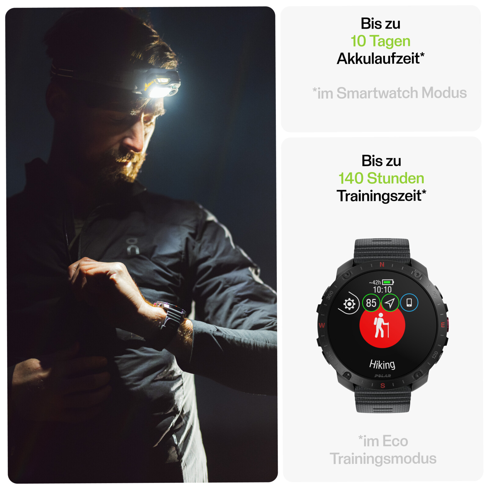 Polar Grit X2 Pro schwarz S/L