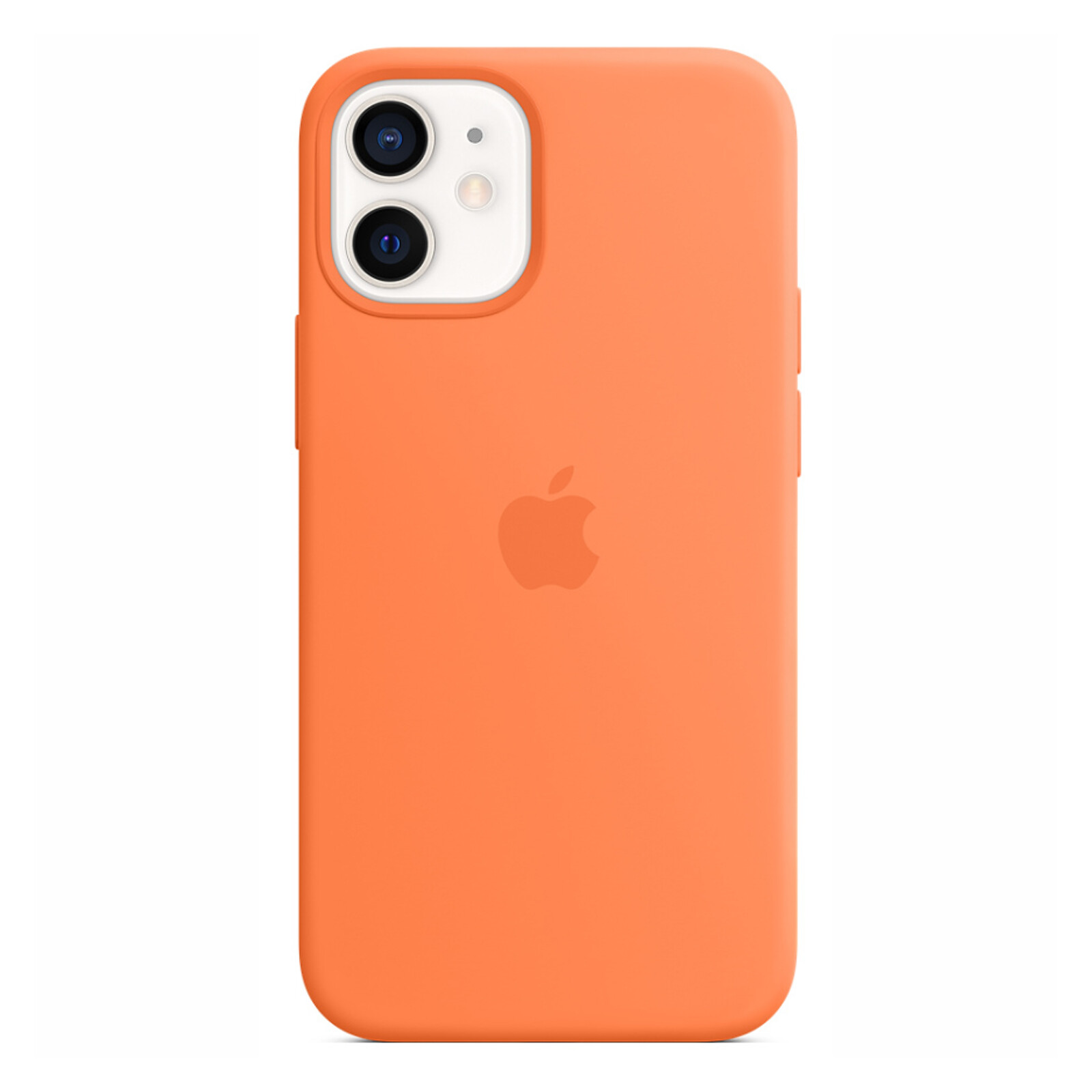 Apple iPhone 12 mini Silikon Case mit MagSafe kumquat