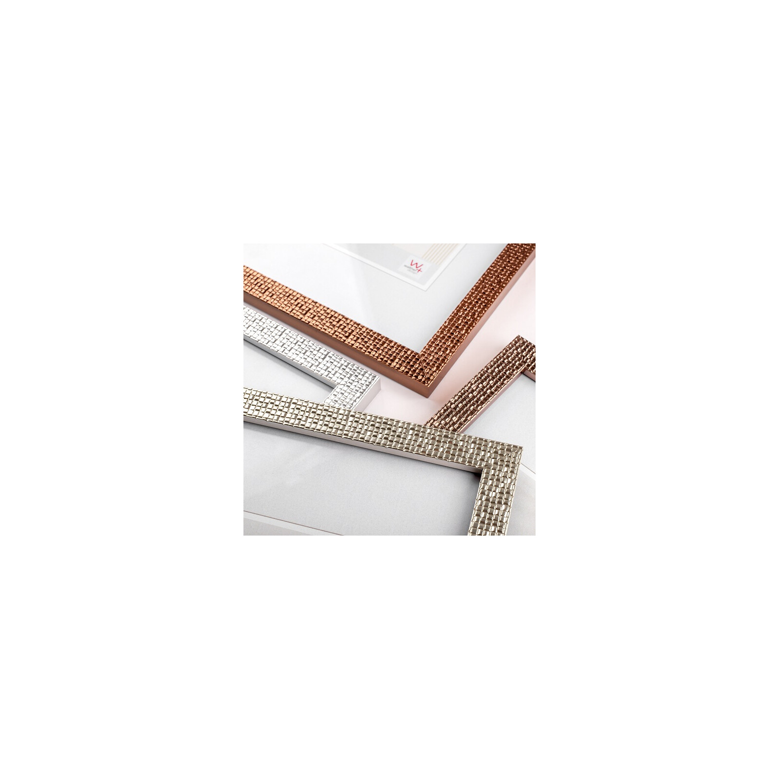 Bilderrahmen "Mosaic" Design 15x20 kupfer