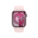 Apple Watch S9 GPS Alu rosé 41mm Sportband S/M hellrosa
