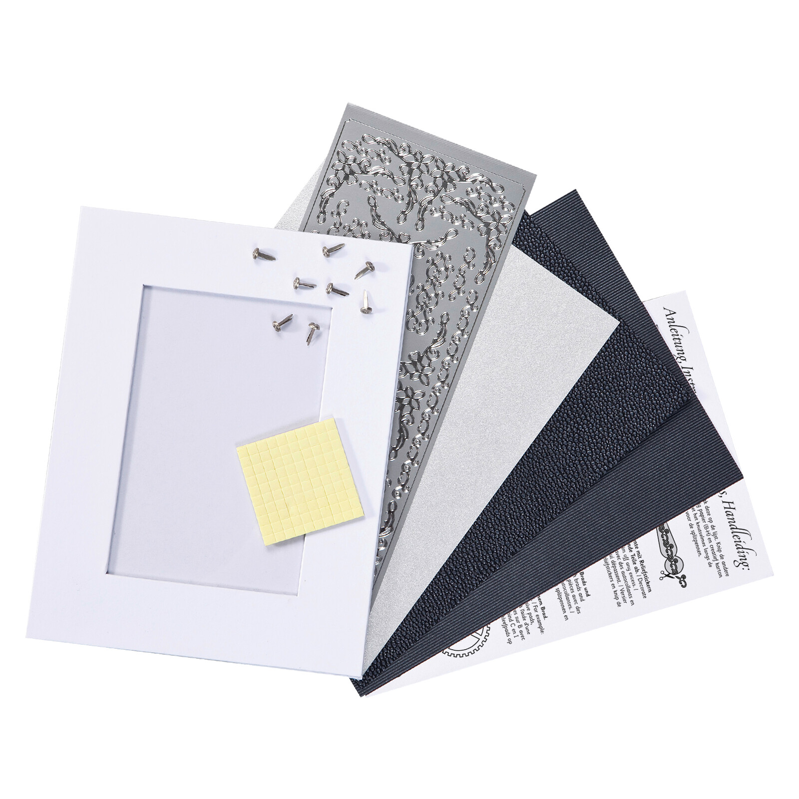 Folia Bilderrahmen-Set Uhrwerk