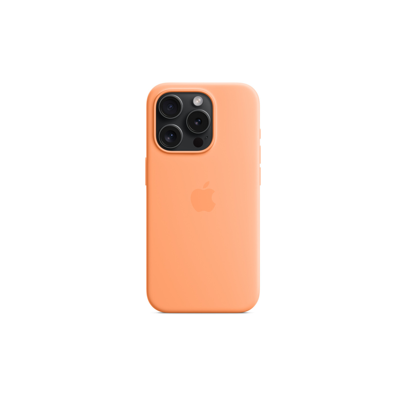 Apple iPhone 15 Pro Silikon Case mit MagSafe orange sorbet