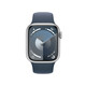 Apple Watch S9 GPS+Cellular Alu silber 41mm Sportb S/M sturm