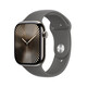 Apple Watch S10 LTE 46mm natural Titanium Case + grey Band S/M