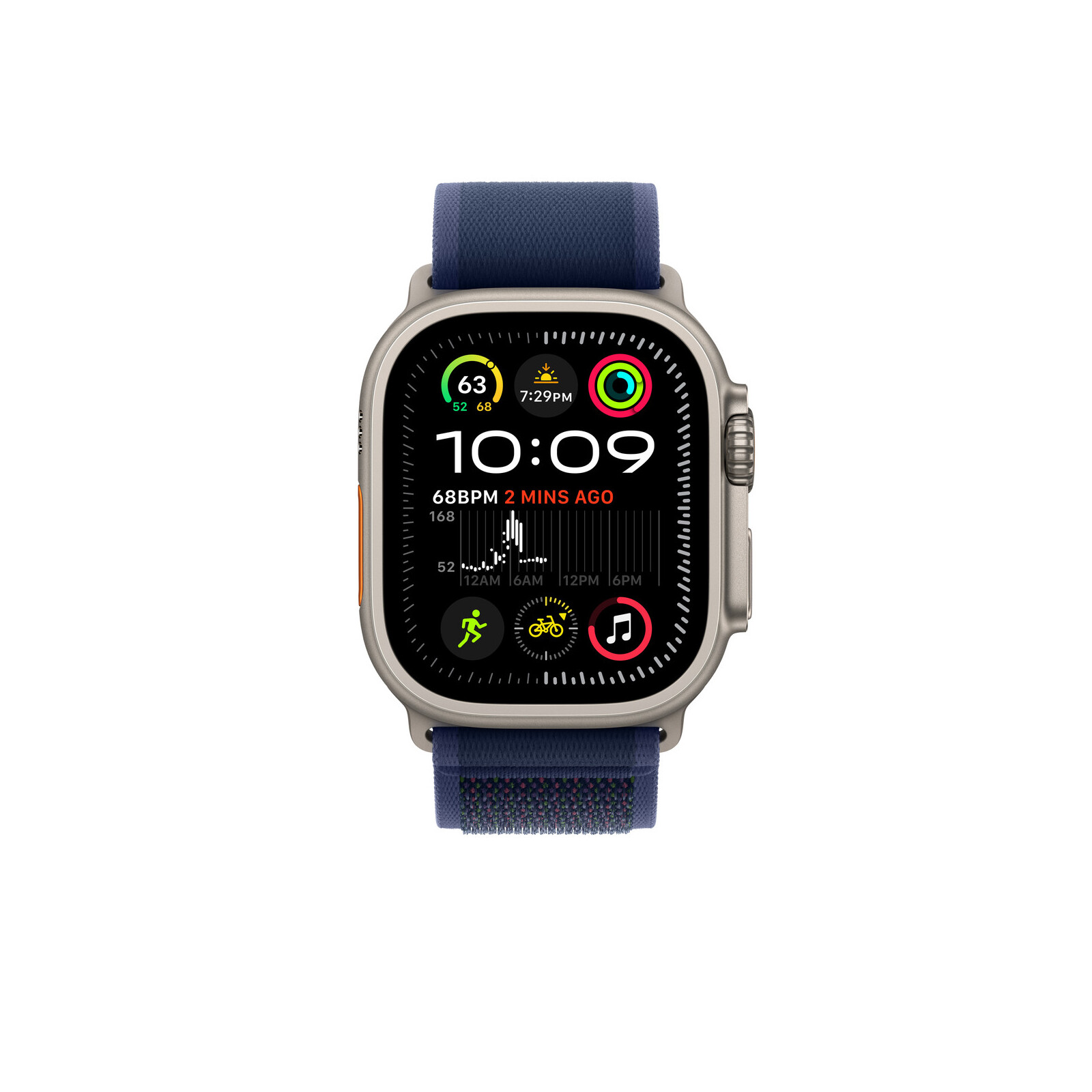 Apple Watch 49mm Trail Loop M/L blau 