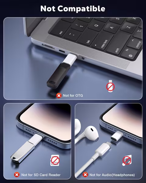 felixx Lade- Adapter USB Typ-C Buchse zu Lightning Stecker