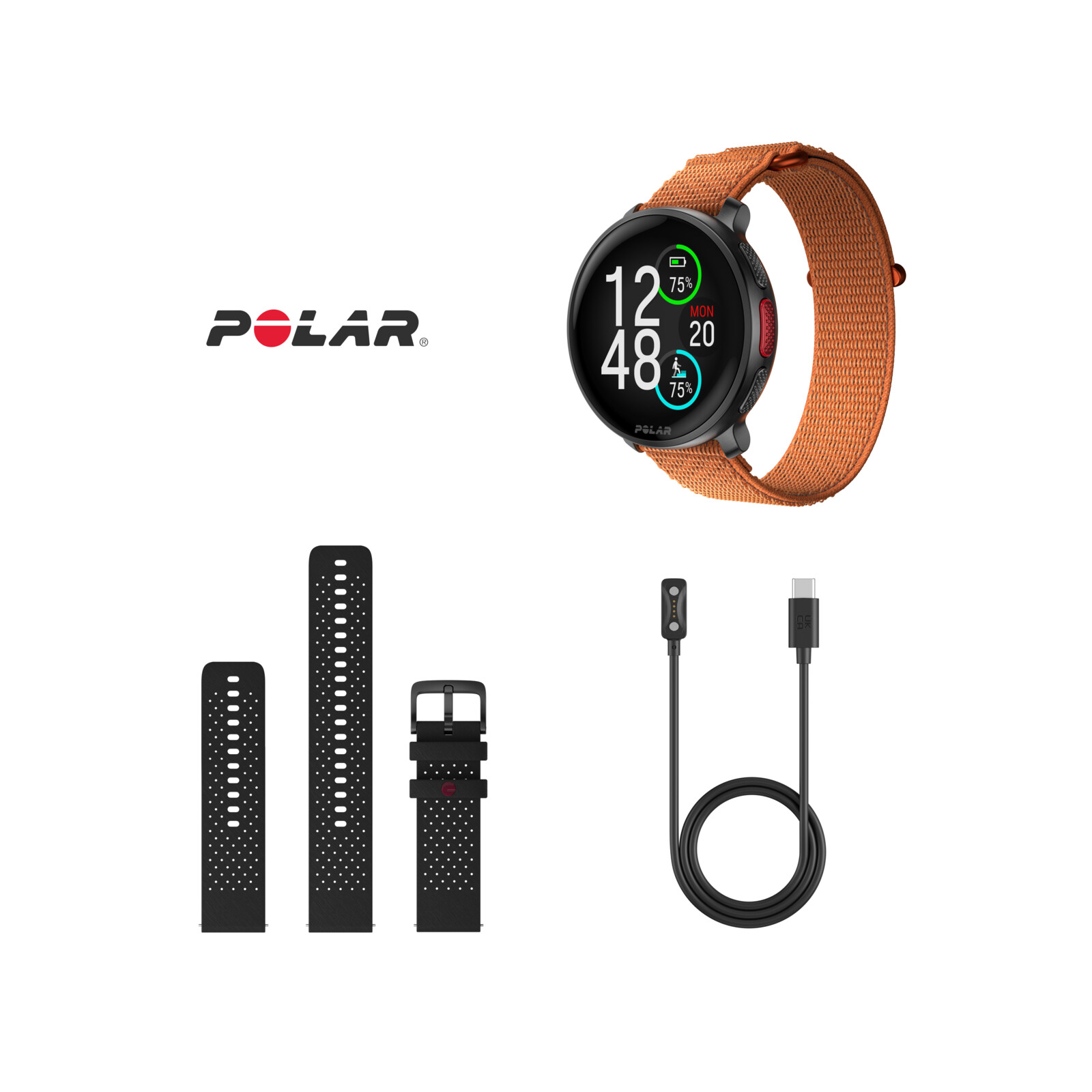 Polar Vantage V3 Hook-Loop schwarz