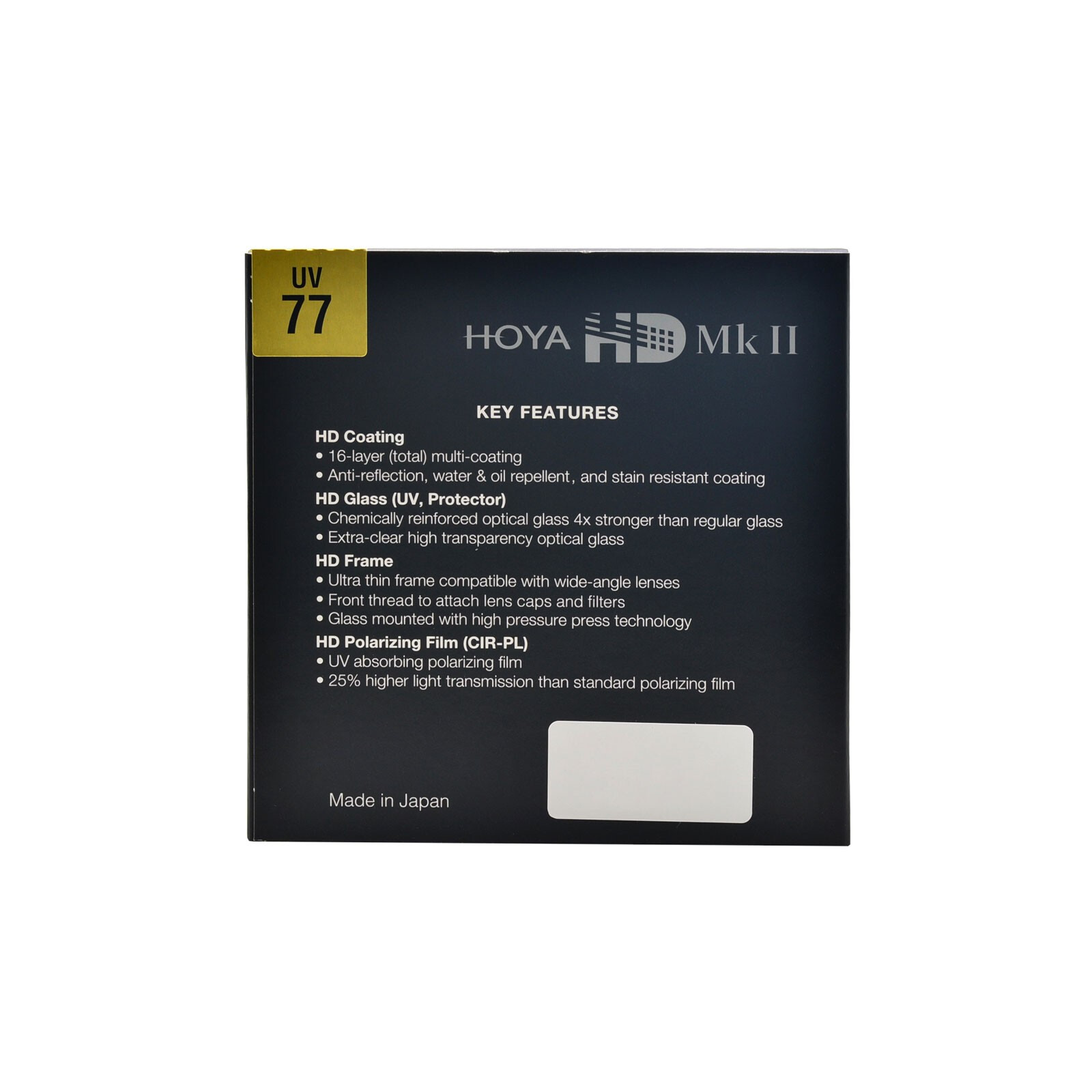 Hoya UV HD II Filter