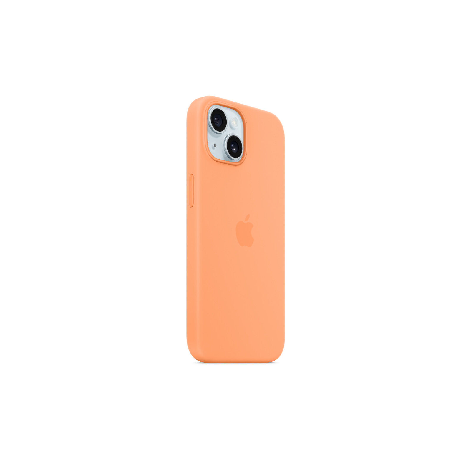 Apple iPhone 15 Silikon Case mit MagSafe orange sorbet