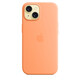 Apple iPhone 15 Silikon Case mit MagSafe orange sorbet