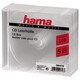 Hama 44748 CD-Leerhülle Standard, 5er-Pack, Transparent