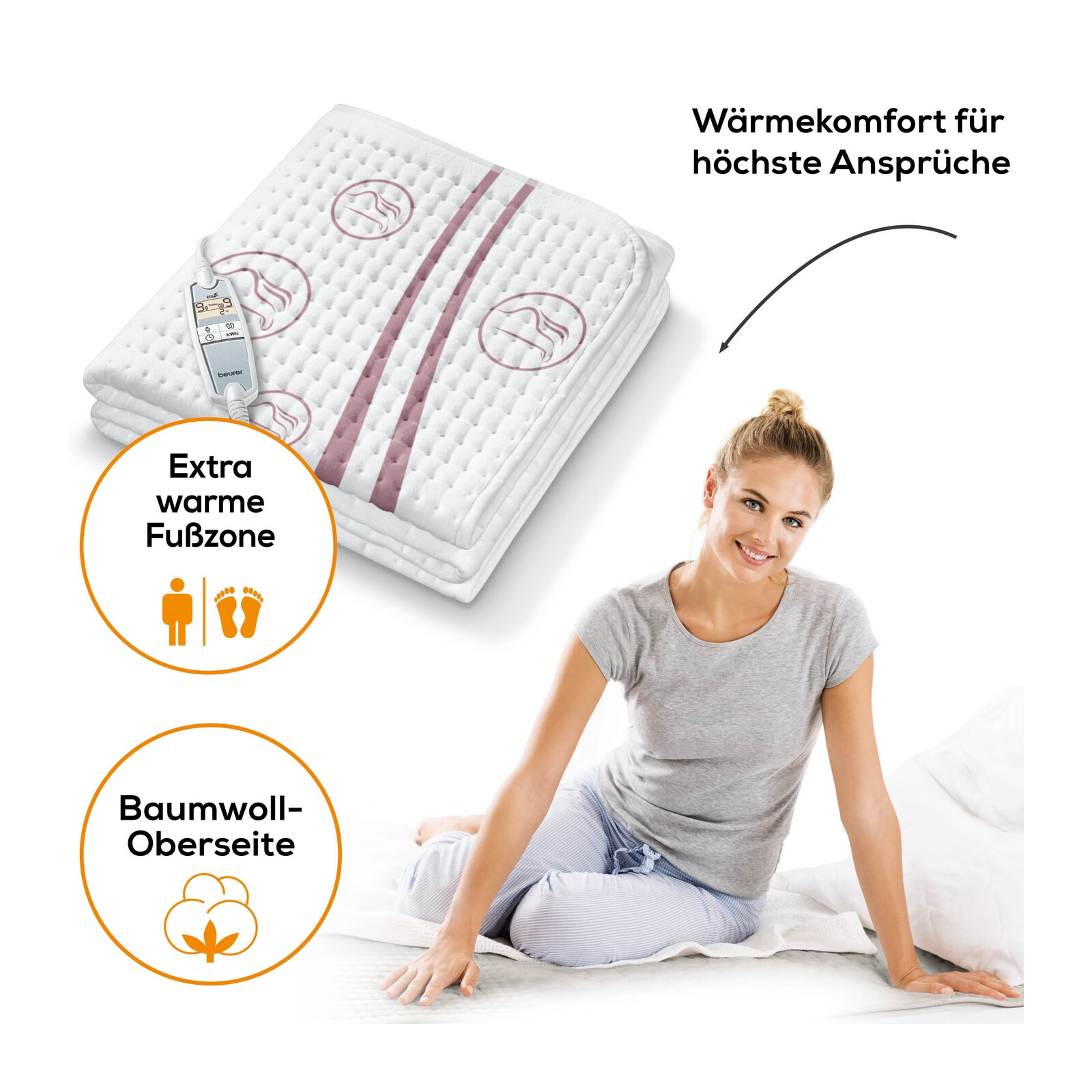 Beurer W&auml;rmeunterbett Pure UB 90