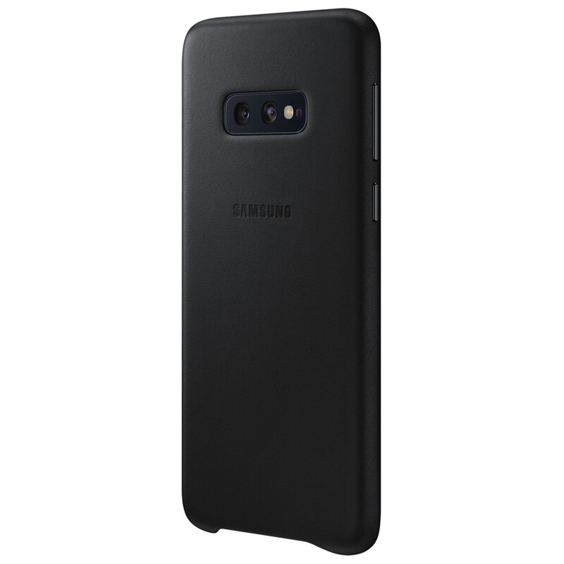 Samsung Back Cover Leather Galaxy S10e schwarz