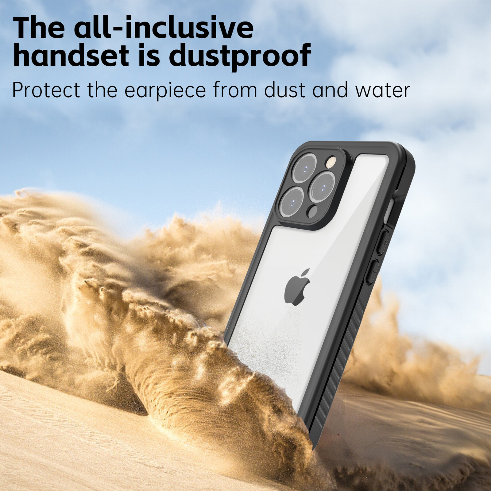 felixx IP68 Waterproof case Black - Apple iPhone 15 Pro