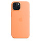 Apple iPhone 15 Silikon Case mit MagSafe orange sorbet