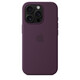 Apple iPhone 16 Pro Silikon Case mit Magsafe plum