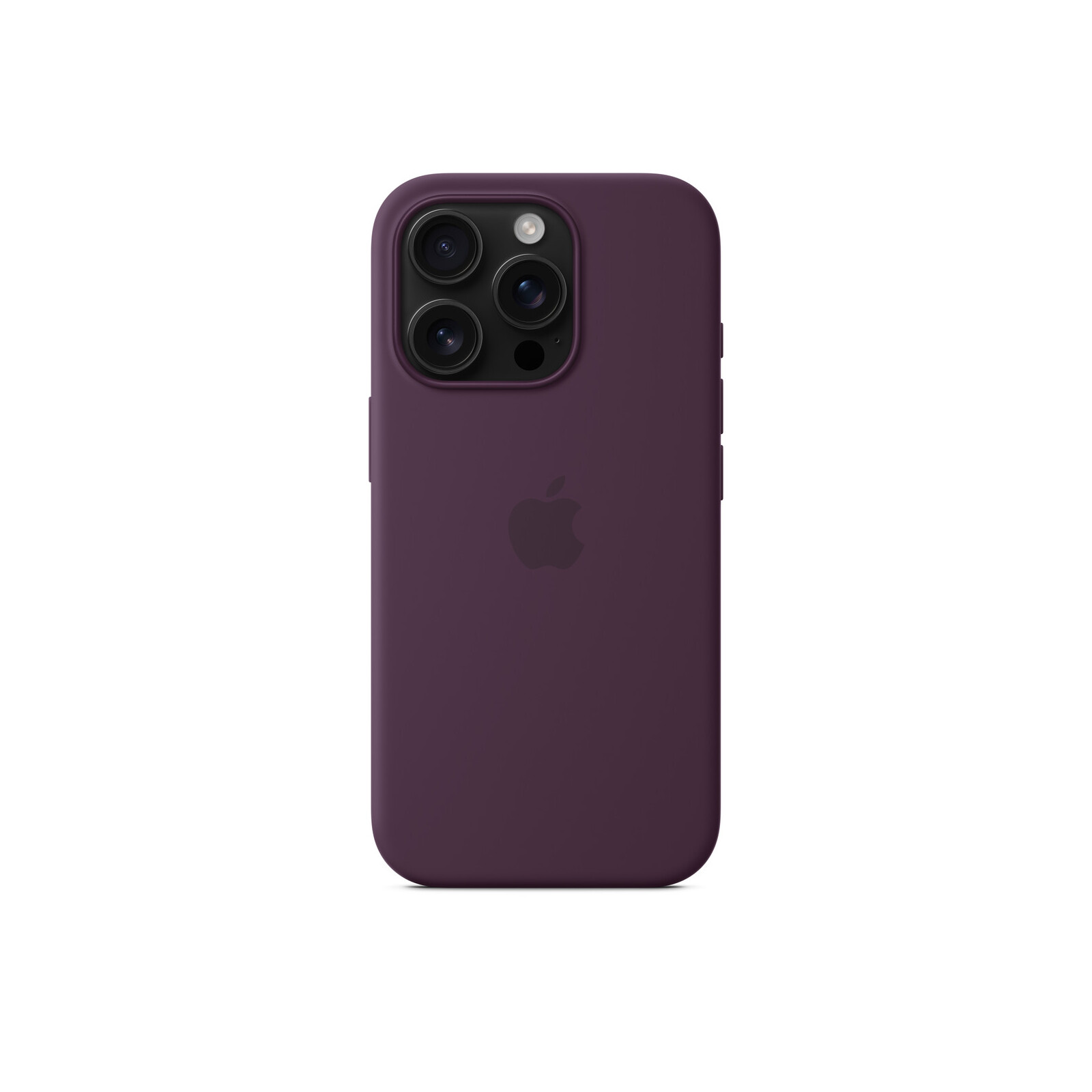 Apple iPhone 16 Pro Silikon Case mit Magsafe plum