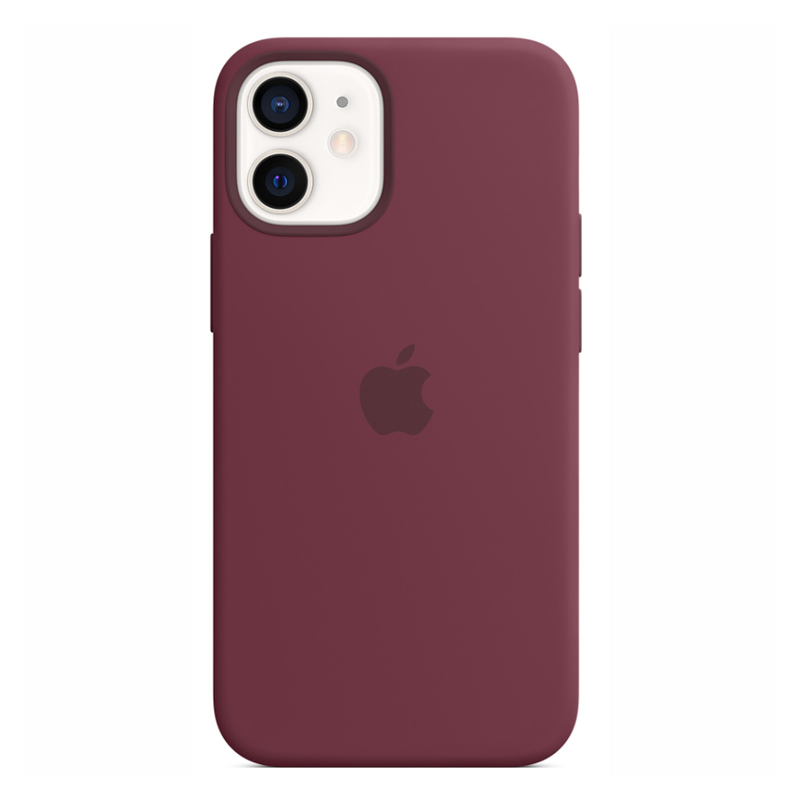 Apple iPhone 12 mini Silikon Case mit MagSafe pflaume