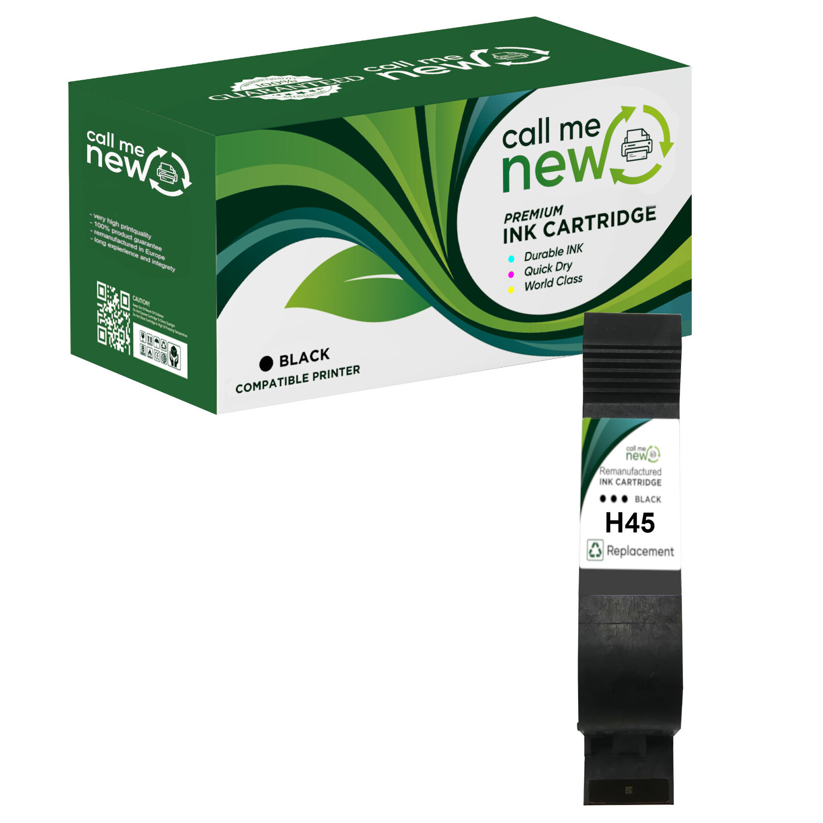 CMN aufber. Tintenpatrone für HP 45 schwarz