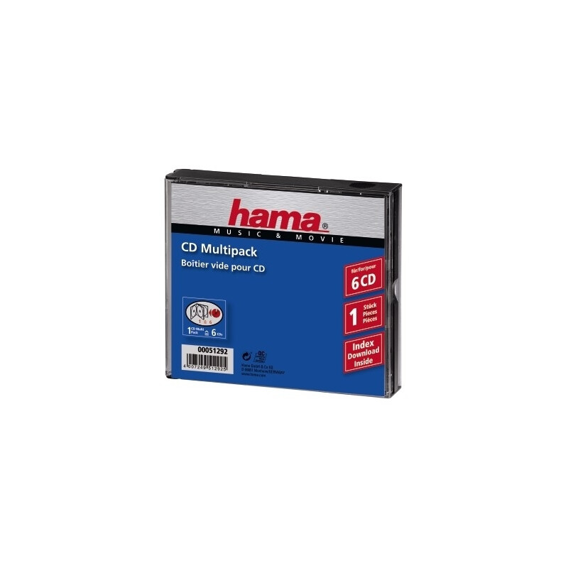 Hama 51292 CD-Leerhülle Multipack 6