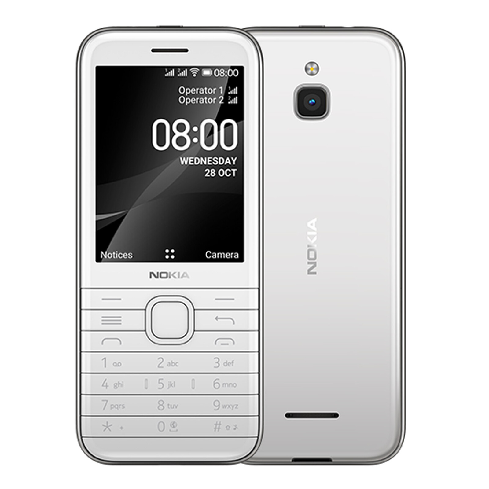 Nokia 8000 4G weiß Dual-SIM