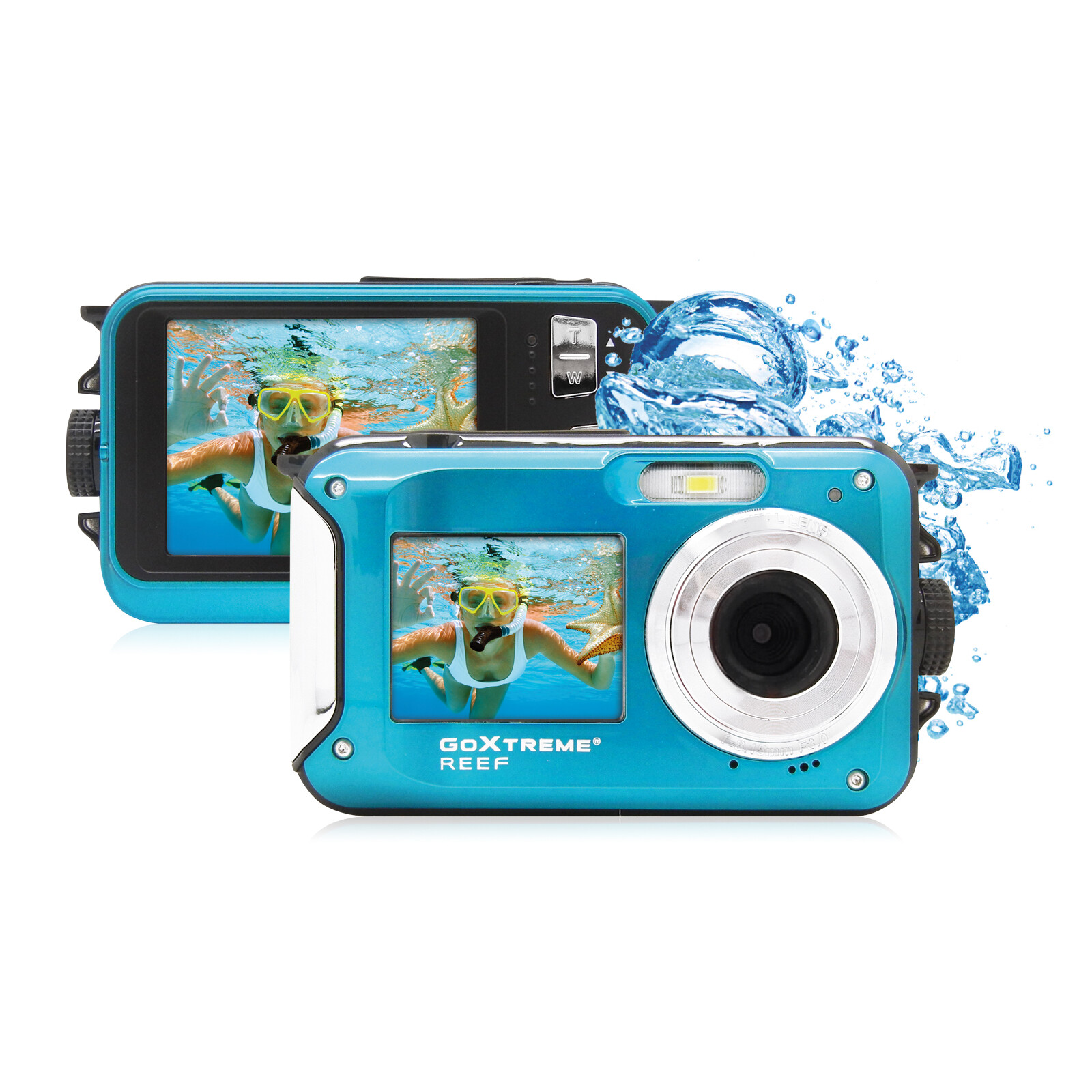 GoXtreme Reef Unterwasserkamera blau