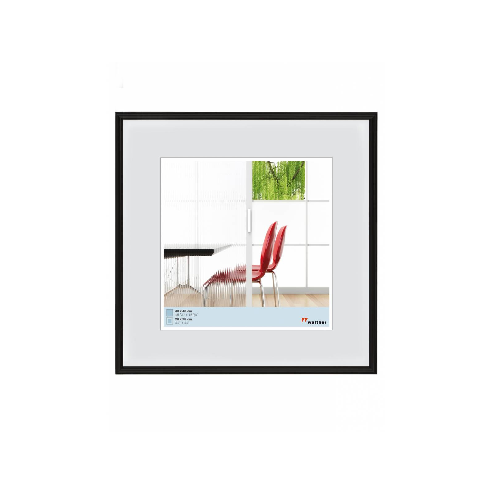 Galeria 40x40 Kunststoff schwarz