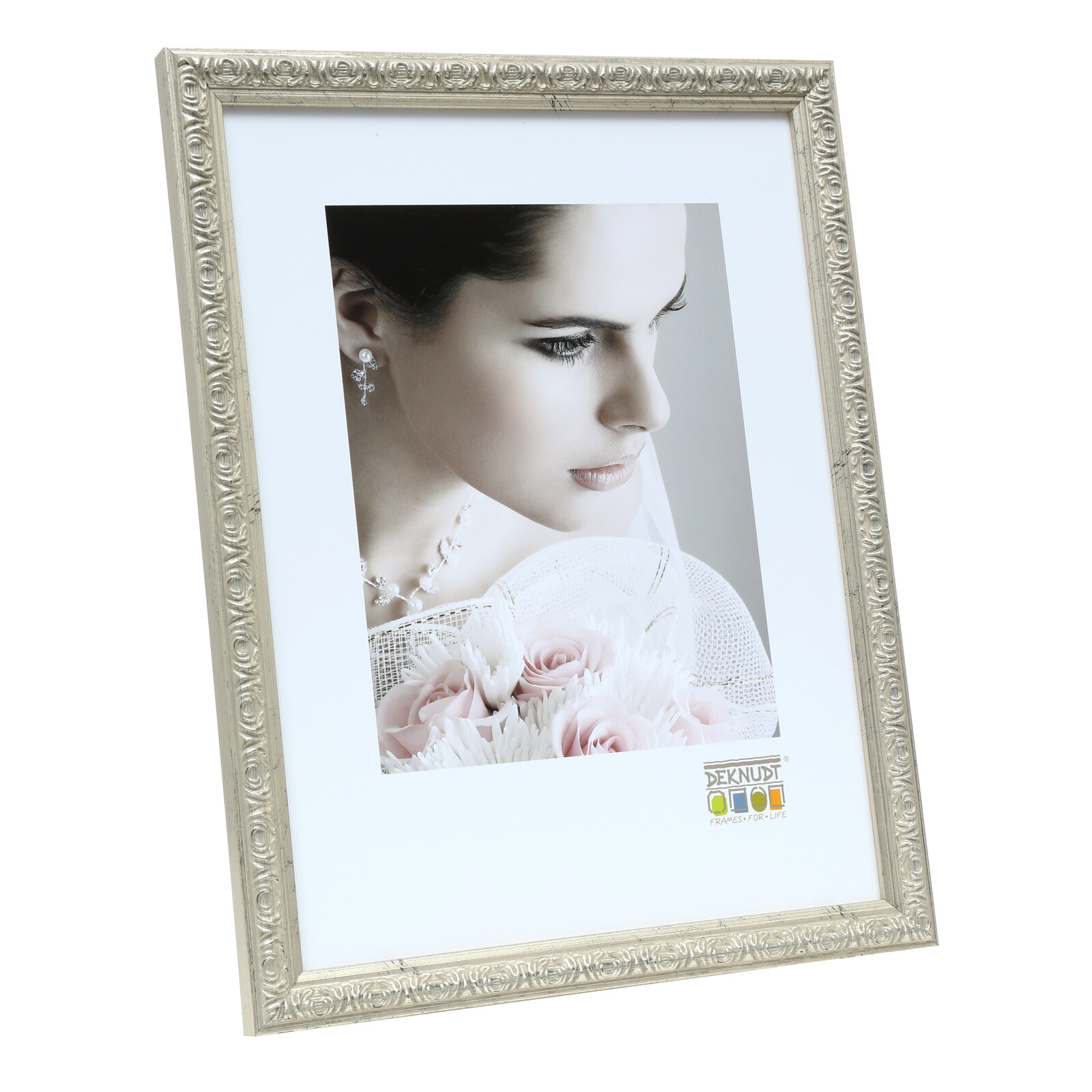 Bilderrahmen Deknudt 20x30cm Kunststoff silber S95LD1