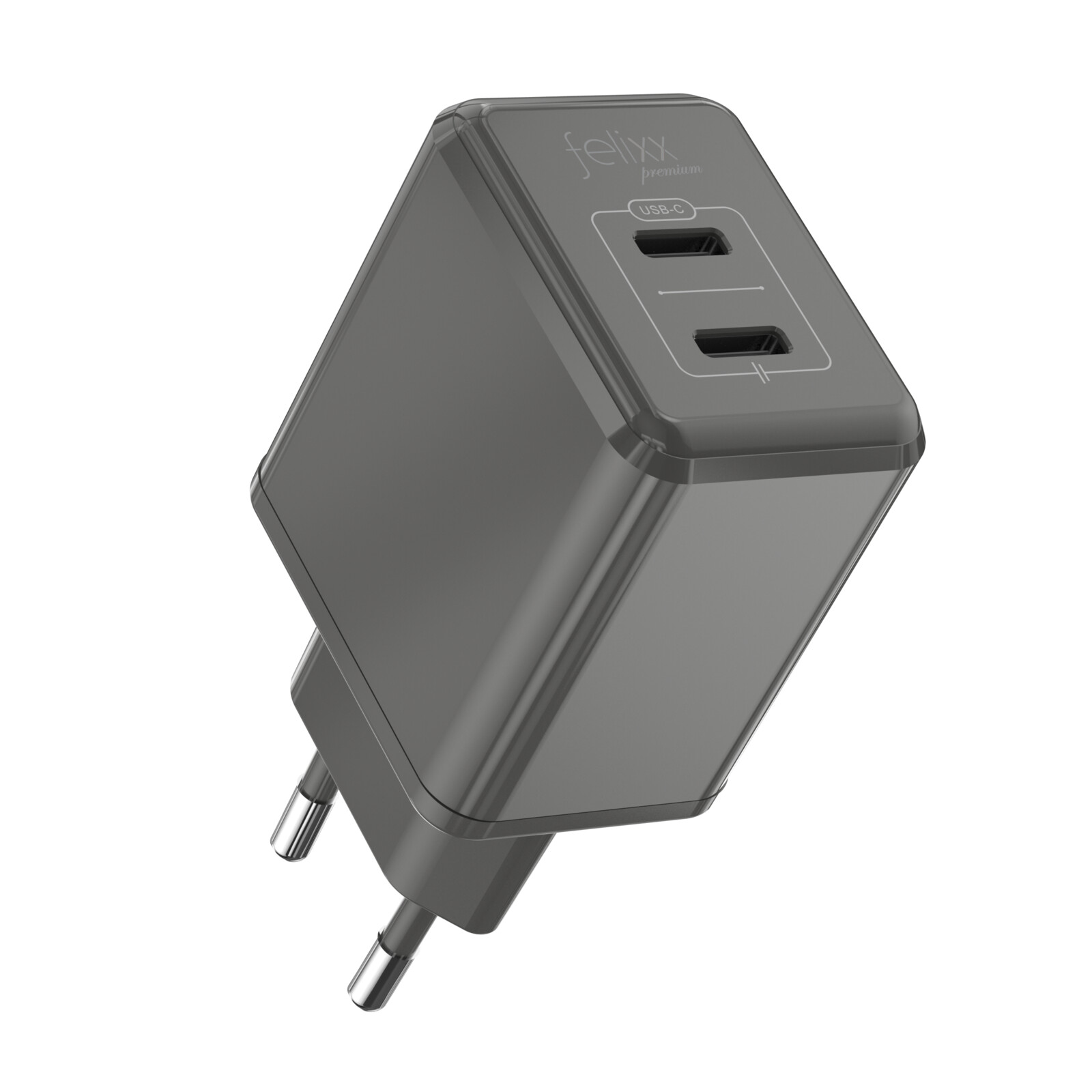 Felixx Premium Reiselader 25W space grey