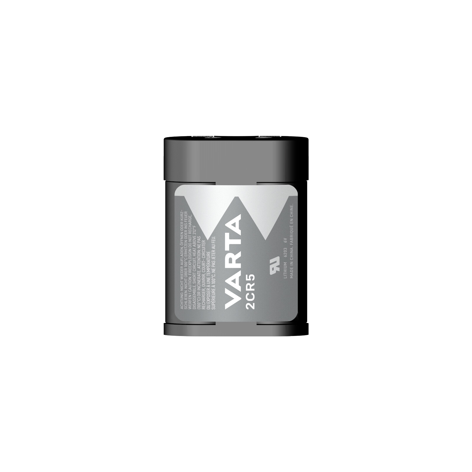 Akku-King Lithium-Batterie 2CR5 / 6203 - 6V, 1600mAh, Für Kameras & LED-Taschenlampen