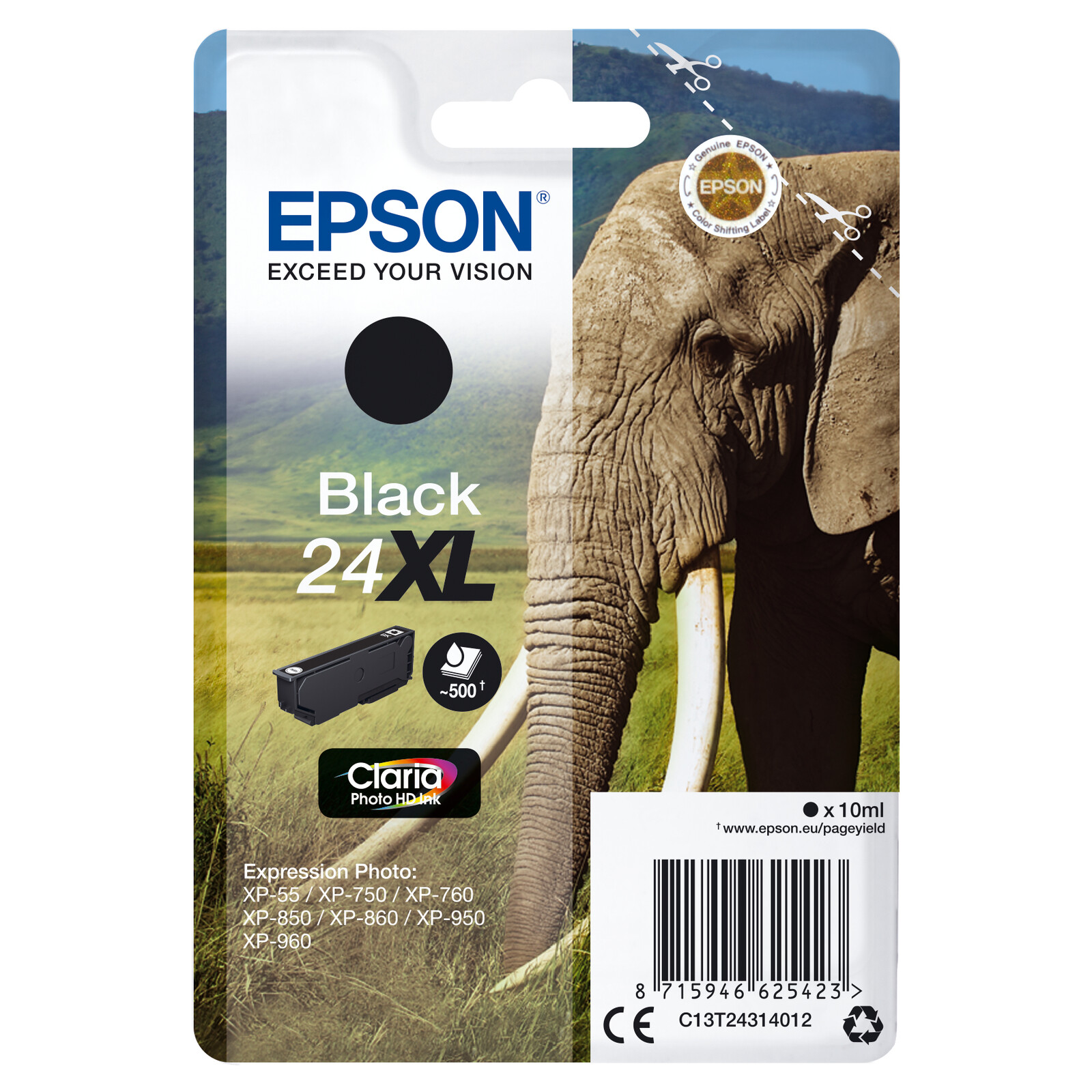 Epson 24XL T2431 Tinte Photo Black 10ml