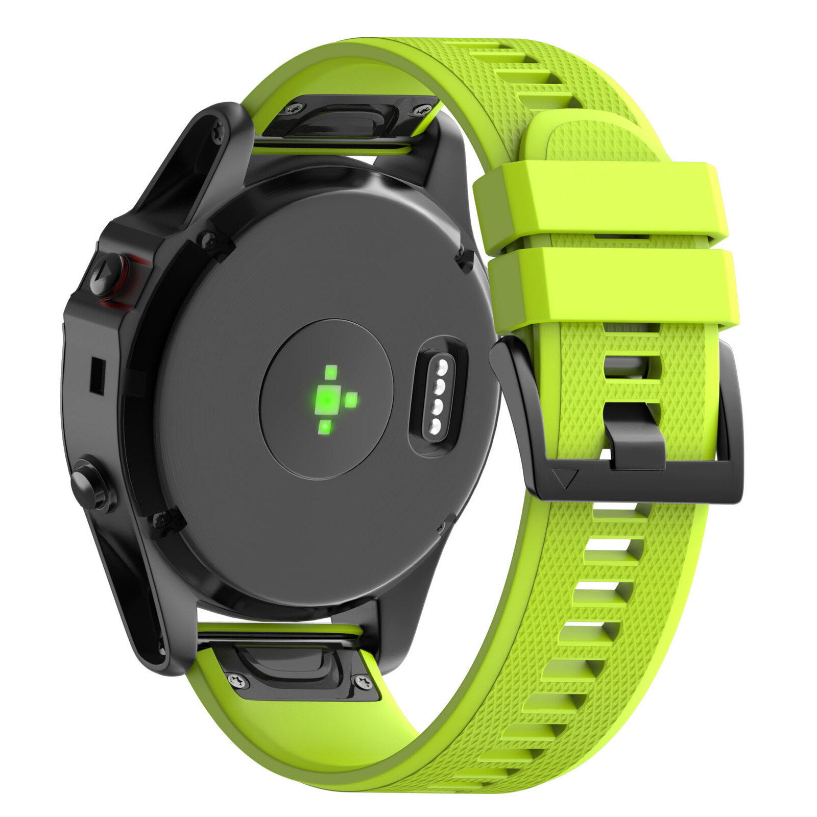 Mika Uhrenarmband Garmin Quick Silikon 26mm neon gr&uuml;n