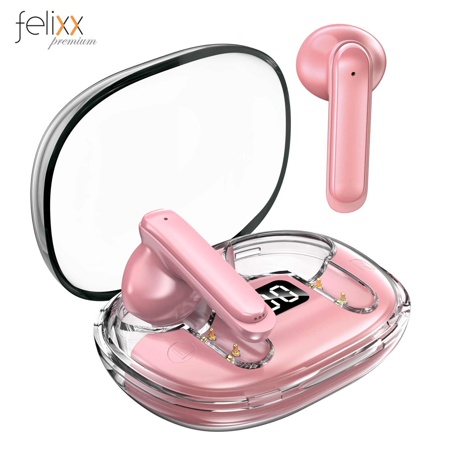 Felixx Aero Ghost Bluetooth True Wireless Headset pink