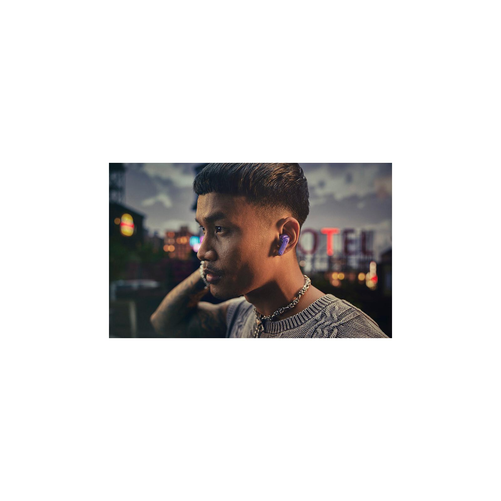 JBL Tune Flex 2 GHOST TWS  kabelloser In-Ear Kopfhörer, lila