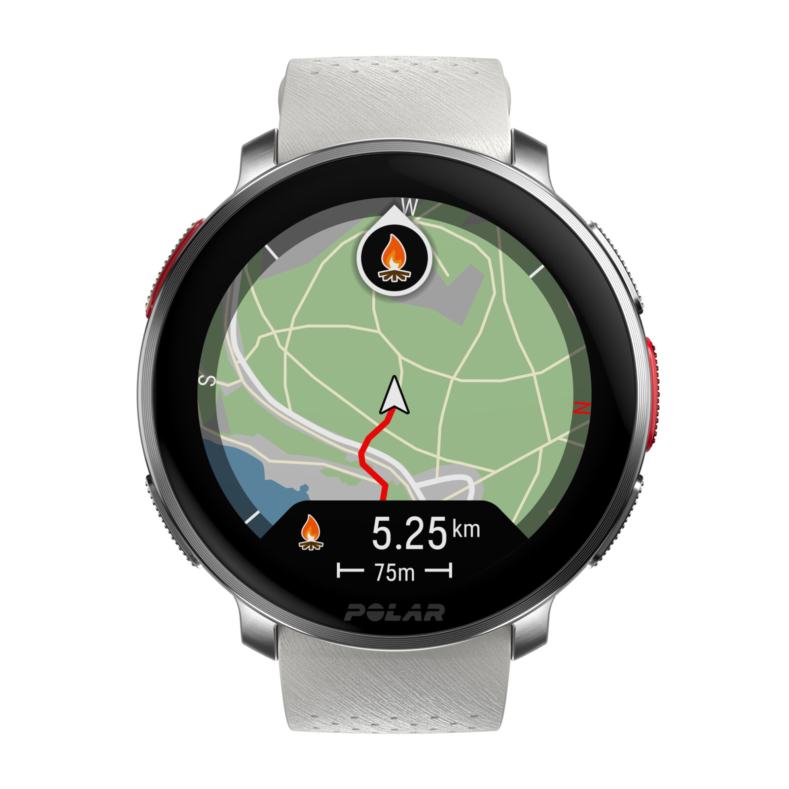 Polar Vantage V3 silver/orange S-L