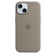 Apple iPhone 15 Silikon Case mit MagSafe clay