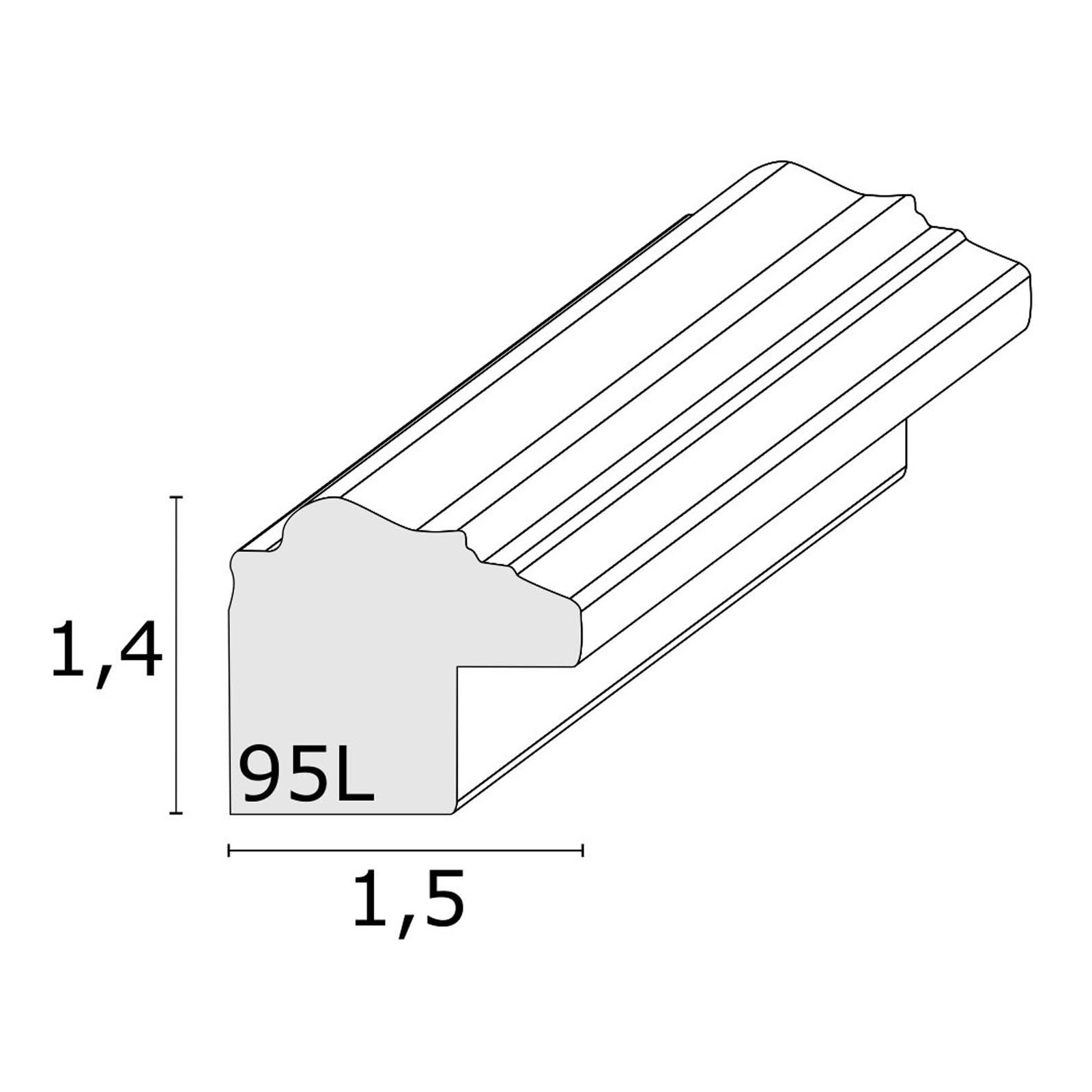 Bilderrahmen Deknudt 10x15cm Kunststoff silber S95LD1