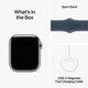 Apple Watch S9 GPS+Cellular Edelstahl silber 45mm M/L sturm