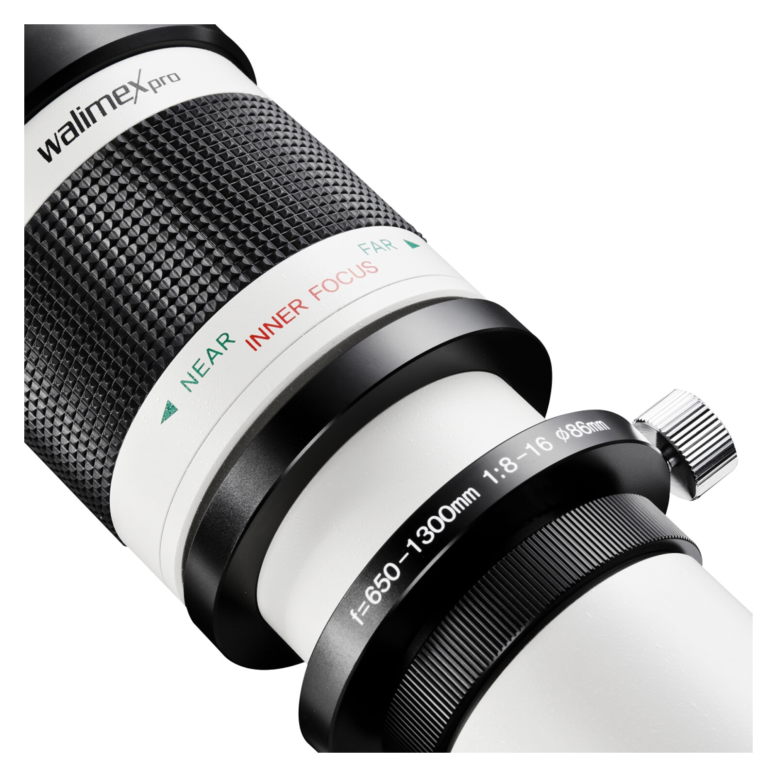 walimex pro 650-1300/8-16 DSLR C-Mount Weiß + UV Filter