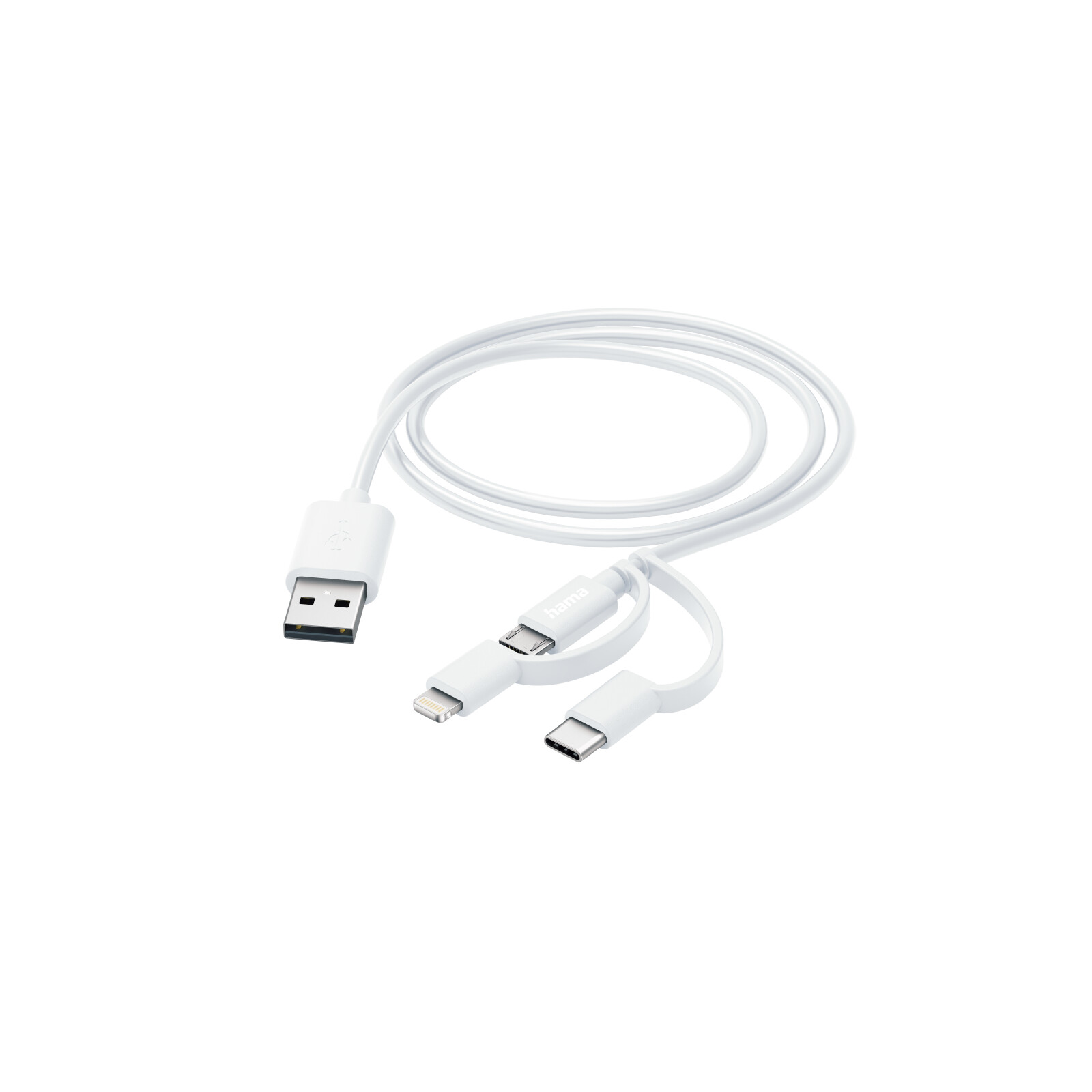 3in1 Multi-Ladekabel USB-A, USB-C, Micro-USB, Lightning